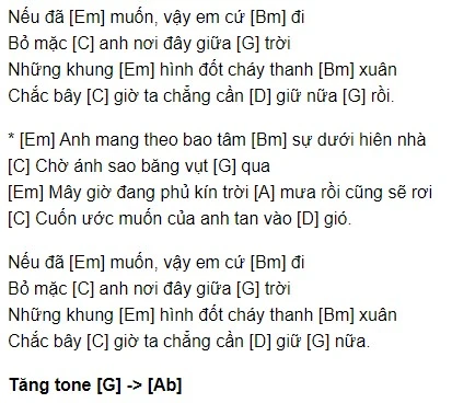 Lời bài hát Câu Trả Lời Là Buông Tay (Nguyễn Trần Trung Quân ft Minh Su)