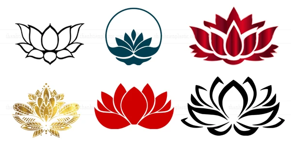 Ảnh hoa sen vector file tách nền PNG thiết kế logo, background