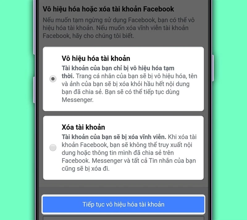 Cách vô hiệu hóa và xóa tài khoản Facebook nhanh chóng, đơn giản nhất