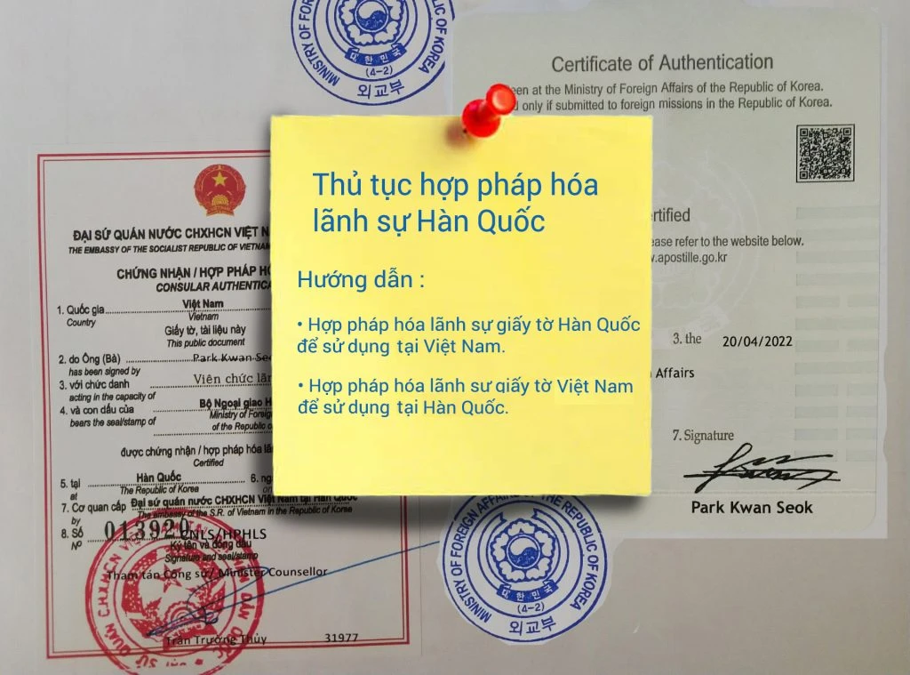 Hướng Dẫn Hợp Pháp Hóa Tài Liệu Hàn Quốc HPHHANQUOC