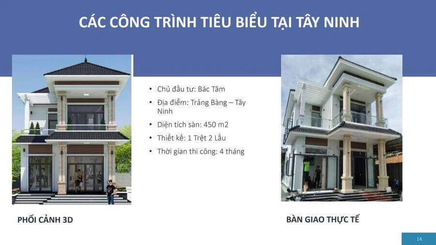 Giá xây nhà trọn gói Tây Ninh chi tiết mới nhất 2024