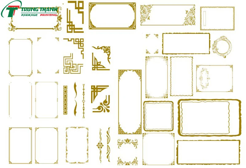 Free Download Mẫu Khung Viền Hoa Văn Vector