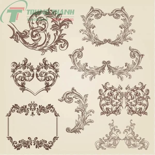 Free Download Mẫu Khung Viền Hoa Văn Vector
