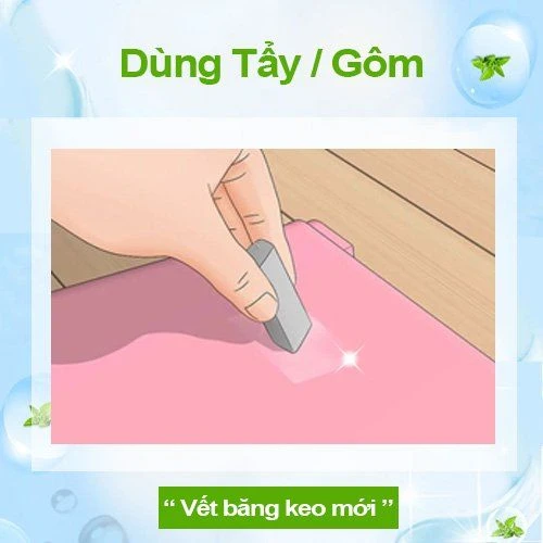 CÁCH TẨY VẾT BĂNG KEO CỰC ĐƠN GIẢN VÀ HIỆU QUẢ