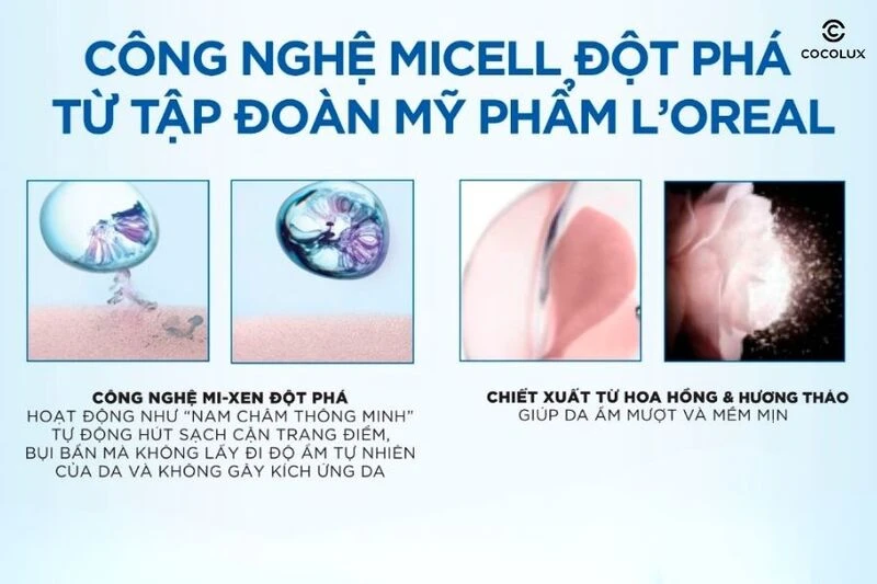 Review Nước Tẩy Trang Loreal Xanh Đậm Micellar Water Làm Sạch Sâu Trang Điểm