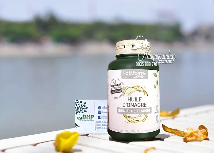 Thực phẩm chức năng Viên tinh dầu hoa anh thảo Nat & Form Huile D’Onagre Pháp