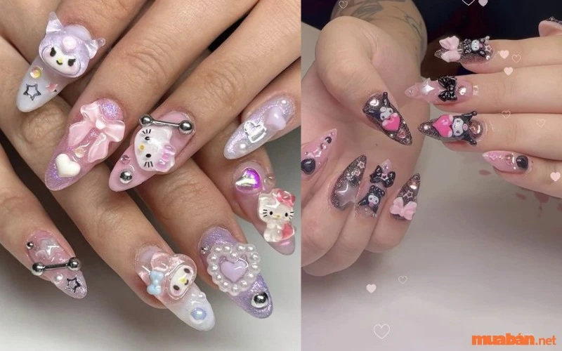 Mách bạn 18 Mẫu nail nhọn đẹp, cá tính và sành điệu nhất hiện nay