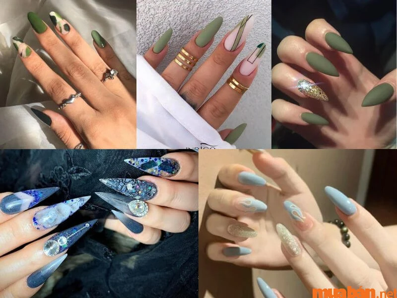 Mách bạn 18 Mẫu nail nhọn đẹp, cá tính và sành điệu nhất hiện nay