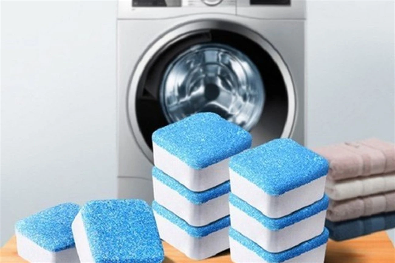 Tẩy lồng máy giặt hiệu quả với viên tẩy an toàn