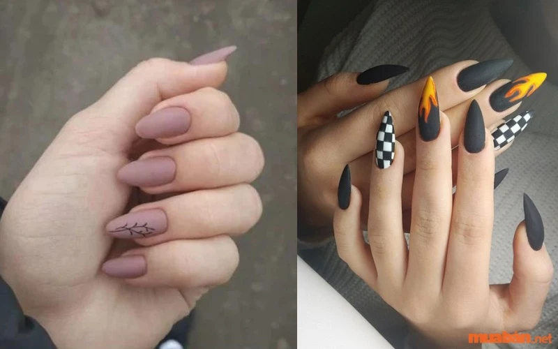 Mách bạn 18 Mẫu nail nhọn đẹp, cá tính và sành điệu nhất hiện nay