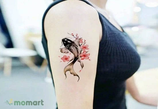 Tham khảo những hình xăm cá chép hoa sen ấn tượng nhất