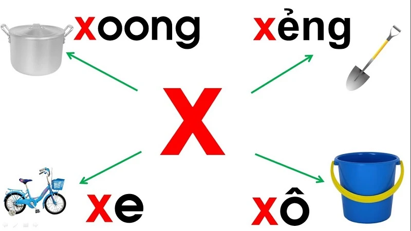 Hướng dẫn cách dạy bé viết chữ x thường, x hoa chi tiết nhất