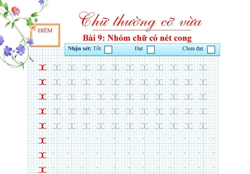 Hướng dẫn cách dạy bé viết chữ x thường, x hoa chi tiết nhất