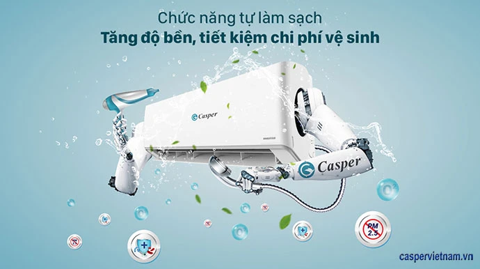 ĐIỀU HÒA CASPER 18000BTU 1 CHIỀU INVERTER GC-18IS33