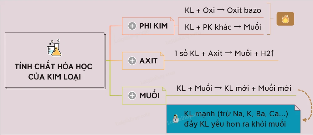 Tính chất hóa học của kim loại | Kim loại kiềm, kim loại kiềm thổ