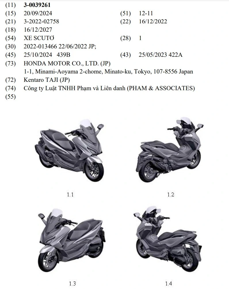 Honda đăng ký loạt xe tay ga mới tại Việt Nam, có mẫu dễ