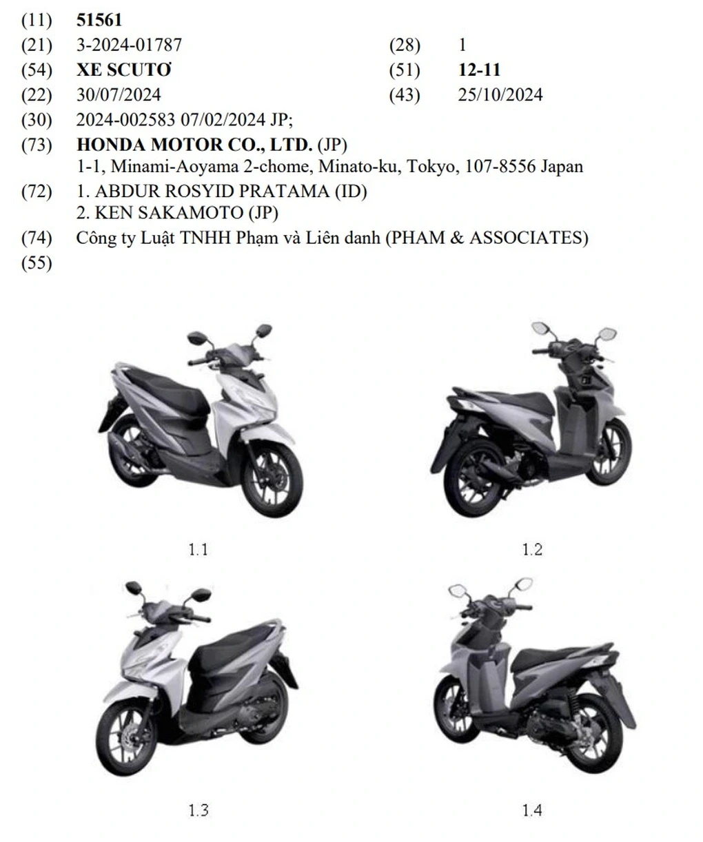 Honda đăng ký loạt xe tay ga mới tại Việt Nam, có mẫu dễ