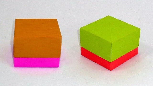 5 Cách làm hộp giấy, gấp hộp giấy đơn giản theo từng bước
