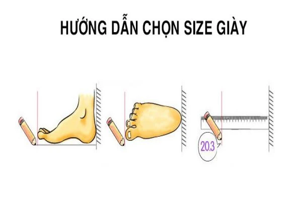 Hướng dẫn chọn size giầy dép chuẩn nhất - Order hàng Mỹ uy tín