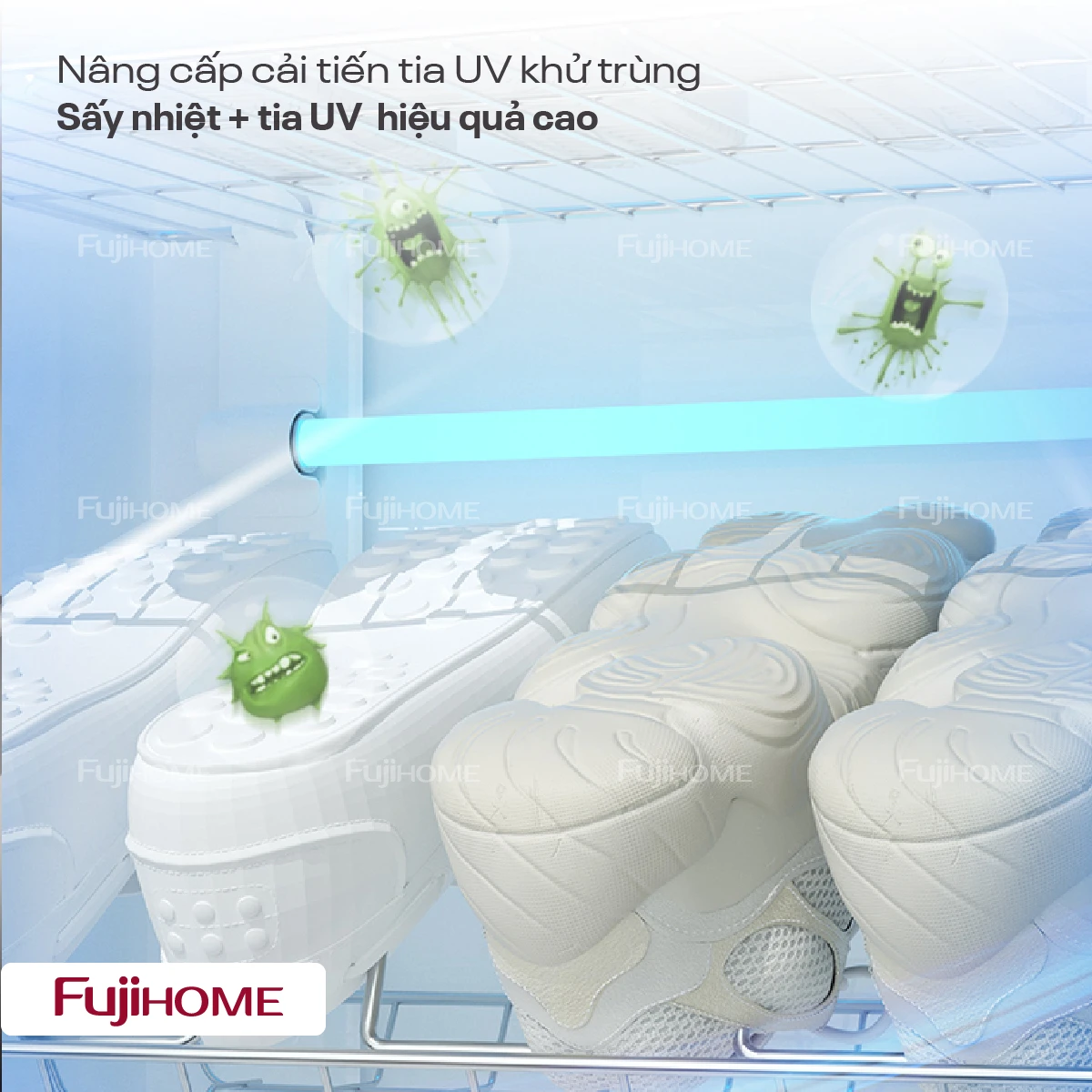 Tủ sấy giày dép khử khuẩn Fujihome SD68