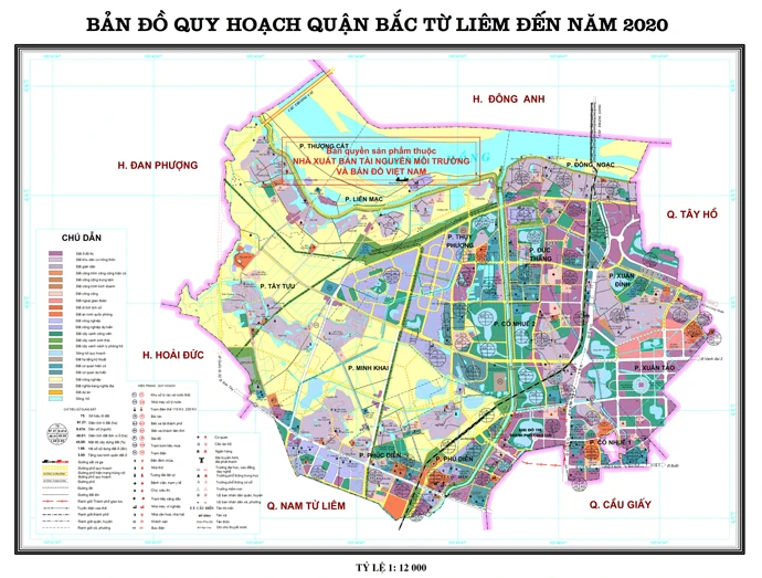 Bản Đồ Quận Bắc Từ Liêm Hà Nội