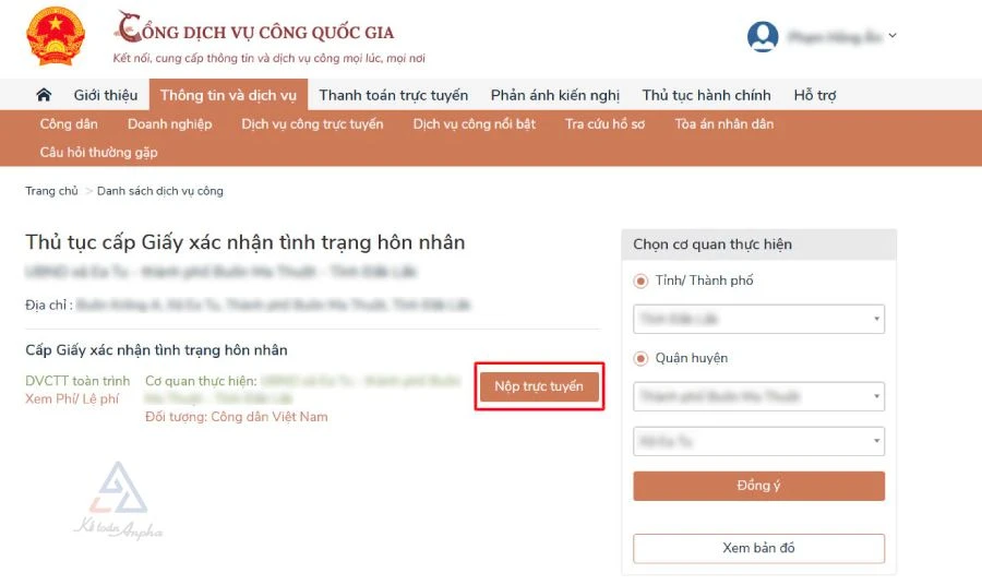 Hướng dẫn cách xin giấy xác nhận tình trạng hôn nhân Online