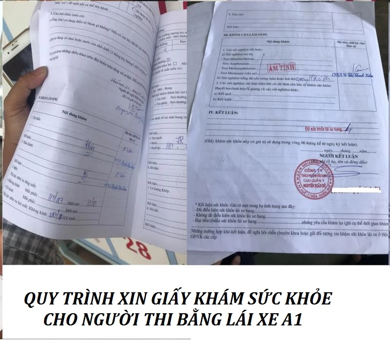 Khám sức khỏe thi bằng A1 theo quy định mới nhất