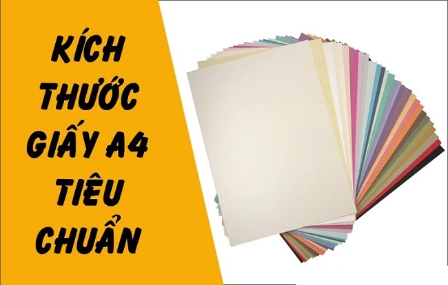 Kích thước giấy A4 là bao nhiêu?