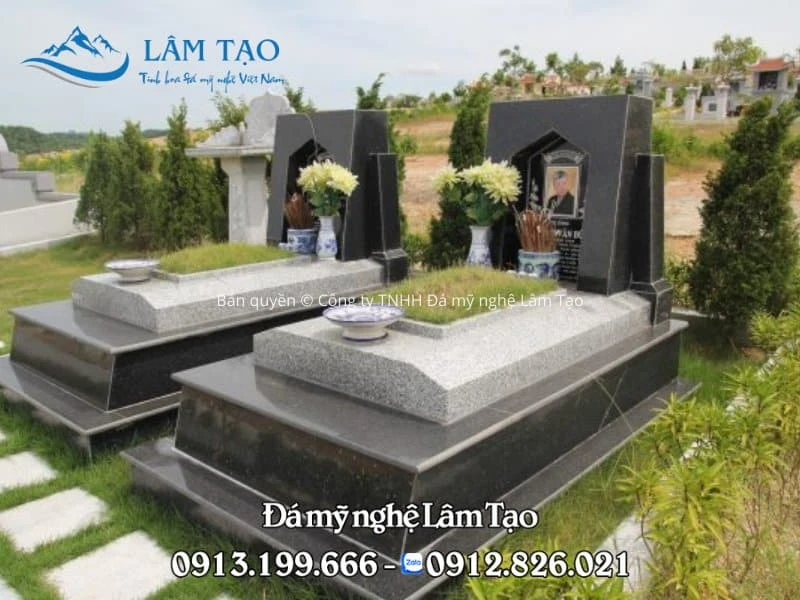 57+ Mẫu Mộ đá Hoa Cương, Mộ đá Granite ĐẸP, Giá Rẻ