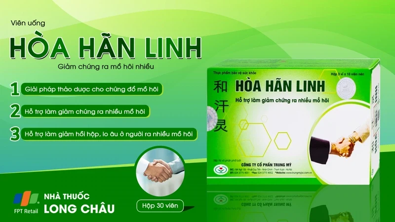 Viên uống Hòa Hãn Linh hỗ trợ làm giảm chứng ra mồ hôi nhiều (3 vỉ x 10 viên)