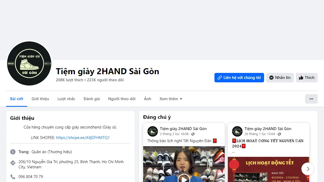 [Top 20] Địa điểm bán giày 2hand uy tín tại Hà Nội, Sài Gòn