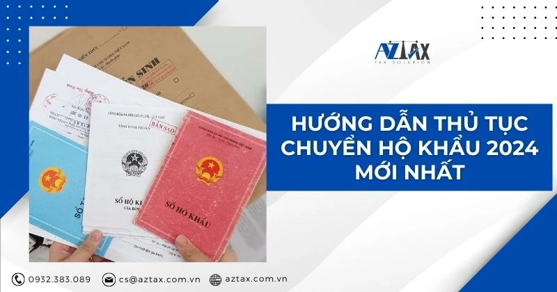 Hướng dẫn thủ tục chuyển hộ khẩu 2024 mới nhất