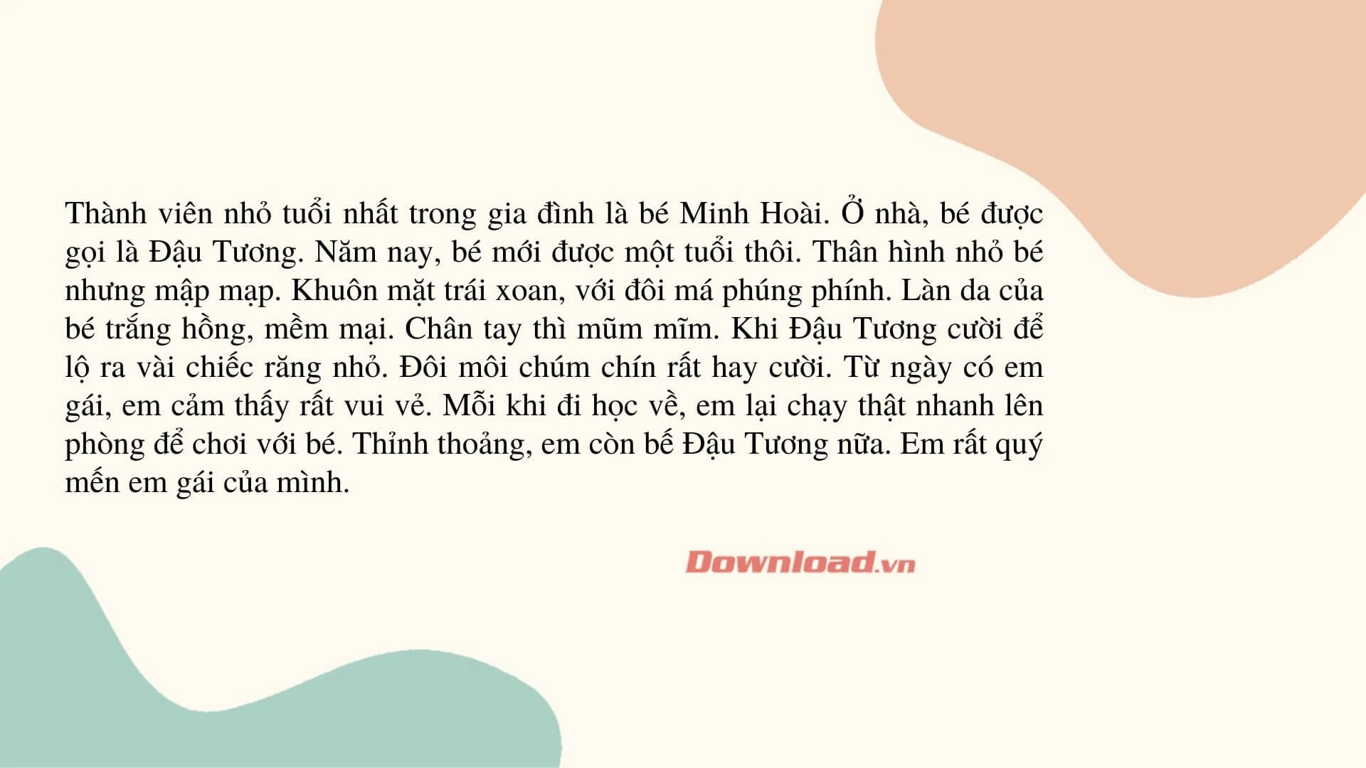 Viết đoạn văn nêu tình cảm, cảm xúc của em với một người mà em yêu quý Dàn ý & 30 đoạn văn mẫu lớp 3