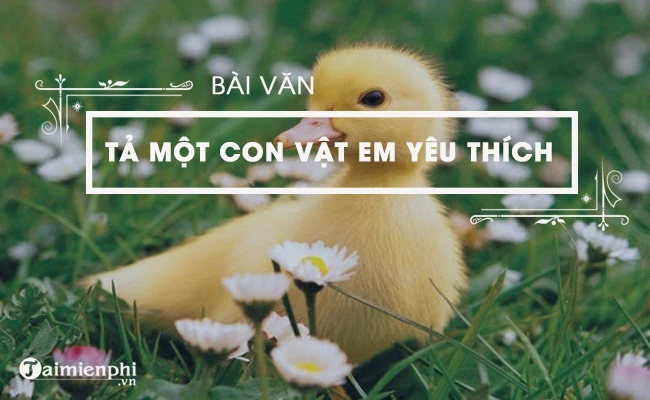 Văn mẫu tả một con vật mà em yêu thích, ngắn gọn, hay nhất