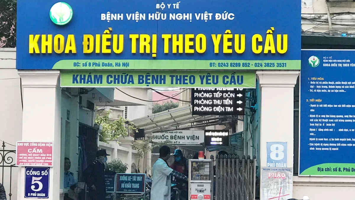 Đặt lịch khám theo yêu cầu - Bệnh viện Việt Đức